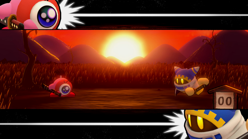 File:KRtDLD Samurai Kirby vs Magolor screenshot.png