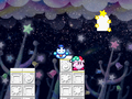 Kirby and Chilly in a starry room