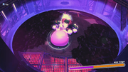 In Kirby and the Forgotten Land, Kirby is washing away Wild Edge using Water-Balloon Mouth in Forgo Zone.