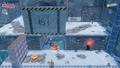 Battling a Mookie using Toy Hammer in The Battle of Blizzard Bridge