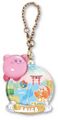 "Shiga / Biwa Lake" keychain from the "Kirby's Dream Land: Pukkuri Keychain" merchandise line.