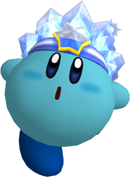 File:SSBB Ice Kirby Trophy model.png