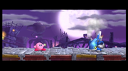 Kirby stumbles onto Metal General, who activates and turns hostile in response.
