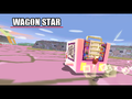 The Wagon Star as part of the cutscene.
