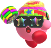 Artwork of the Flashy Knit Cap Rare Hat from Kirby Fighters 2