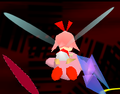 Kirby with Ribbon's Crystal