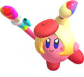 Render image of the Vividria Style rare hat for Artist in Kirby Fighters 2