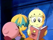 Tiff discovers the monster manual that Escargoon dropped while rushing back to the party.