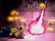 Fire Kirby quickly dispatching Gabon in Scare Tactics - Part II