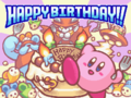 Daroach appears in the special screen that shows on the players' birthday in Kirby: Squeak Squad