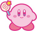 Kirby with an Invincible Candy