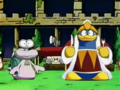 King Dedede and Escargoon are caught trying to slaughter some of the sheep.