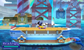 Meta Knight goes sightseeing at the docks.