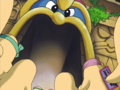 The Cappies funnel in to the castle through the Dedede-themed archway.