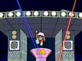 Max Flexer begins the exercise routine by converting the Night Mare Enterprises Teleporter into a dance podium.