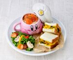 Kirby Cafe Mixed plate (Autumnver)-creamy salmon pasta & pumpkin salad sandwich.jpg