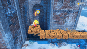 Shooting the Target Switch to unlock the gate to the side area