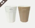 The two 27th anniversary ceramic tumblers; costumers could choose one to take home as a souvenir if they bought the special drink