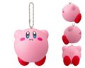 Squishy toy of Kirby hovering