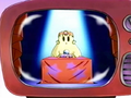 Mabel appearing on Channel DDD for a new fortune-telling show in Mabel Turns the Tables