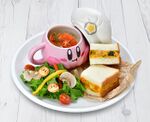 Kirby Cafe Mixed plate (Autumnver)-creamy salmon pasta & pumpkin salad sandwich 2023.jpg