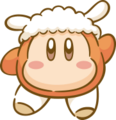 A Waddle Dee in a lamb costume for the "Kirby Picnic" merchandise series