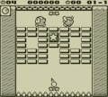 A Star Block (called a "Score Block" in-game) can be seen tucked inside this block formation in Kirby's Block Ball.