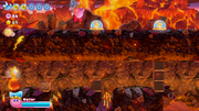 Kirby helps get a Key Dee to its destination in a side room.