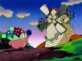 Mirror Kirby standing against Windwhipper