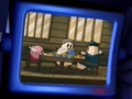 King Dedede monitors Kirby eating with Chief Bookem and Buttercup.