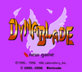 Dyna Blade title screen