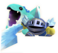 In-game artwork of Team Frozen Stiff, which includes Frost Kibble Blade