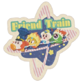 "Friend Train" Travel Sticker from the Kirby Pupupu Train 2018 events