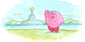 Artwork from the Japanese instruction manual for Kirby's Adventure