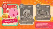 Main menu