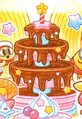 The chocolate Fountain of Dreams in Kirby: The Strange Sweets Island