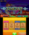 Time's Up screen in Team Kirby Clash Deluxe.