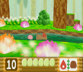 Waddle Dee shows up with a box-boat to speed things up a bit in Aqua Star - Stage 2