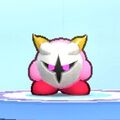 Kirby wearing the Galacta Knight Dress-Up Mask in Kirby's Return to Dream Land Deluxe