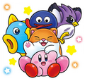 Kirby, Gooey and the Animal Friends (colored)