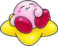Artwork of Kirby from the ending