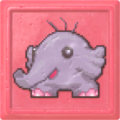 Pixel Phan Phan Character Treat from Kirby's Dream Buffet
