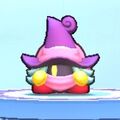 Kirby wearing the Drawcia Dress-Up Mask in Kirby's Return to Dream Land Deluxe