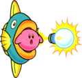 Artwork of Kine + Spark from Kirby's Dream Land 2