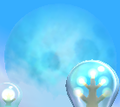 The background moon in Kirby: Planet Robobot.