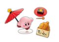 "Welcome" miniature set from the "Kirby Japanese Tea House" merchandise line, featuring a Kine taiyaki