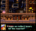 Sailor Waddle Dee inadvertently reveals how to defeat the Reactor.
