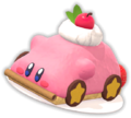 Artwork of a Car-Mouth Cake from Kirby and the Forgotten Land