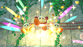 Three Waddle Dees breaking out of a cage
