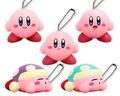 Mascot squishy toys of Kirby and Sleep Kirby